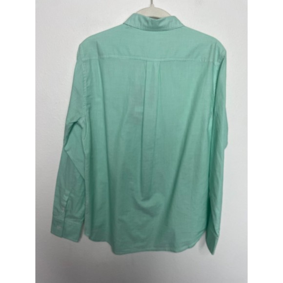 Everlane Size 4 Button Down Pinstripe Shirt Mint Green Oversized Cotton NWT - Picture 10 of 10